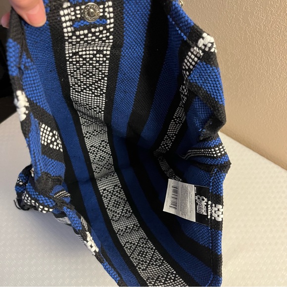 Large boho woven crossbody bag - Picture 5 of 9